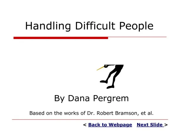 handling difficult people