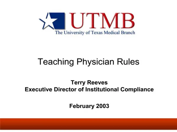 teaching physician rules