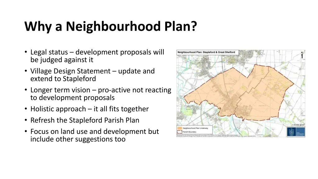 why a neighbourhood plan