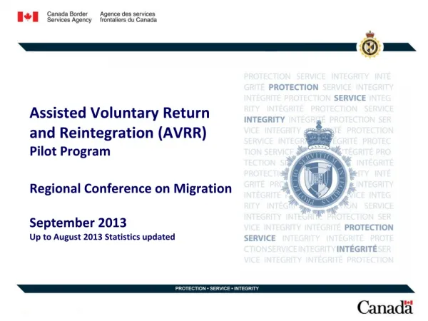 Assisted Voluntary Return and Reintegration (AVRR) Pilot Program