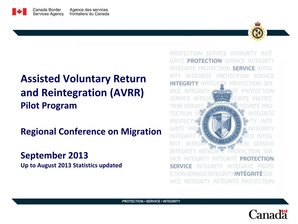 assisted voluntary return and reintegration avrr pilot program
