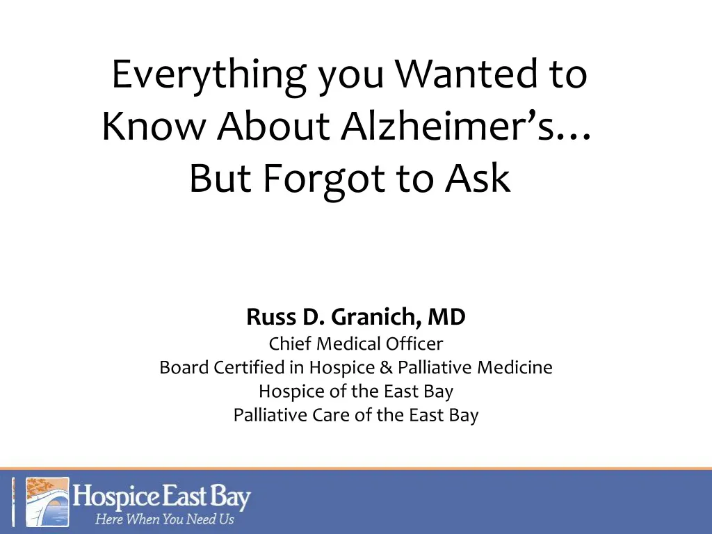 everything you wanted to know about alzheimer s but forgot to ask