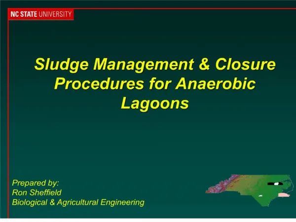 sludge management closure procedures for anaerobic lagoons