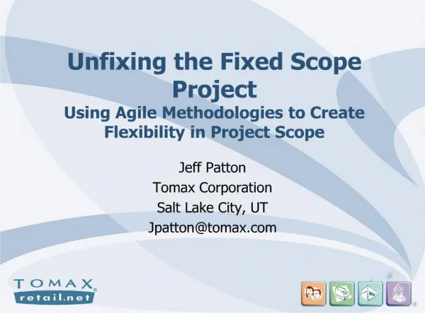 unfixing the fixed scope project using agile methodologies to create flexibility in project scope