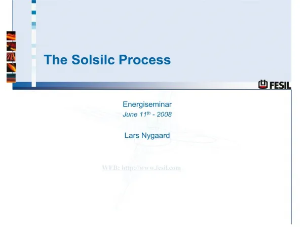the solsilc process