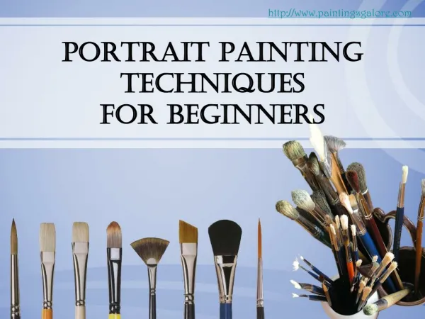 portrait painting - simple techniques for beginners