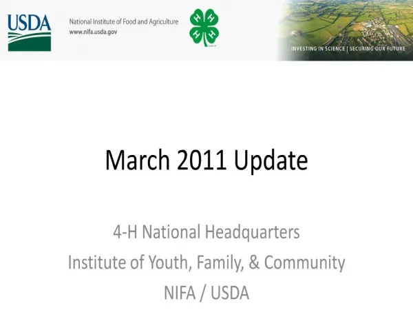 march 2011 update