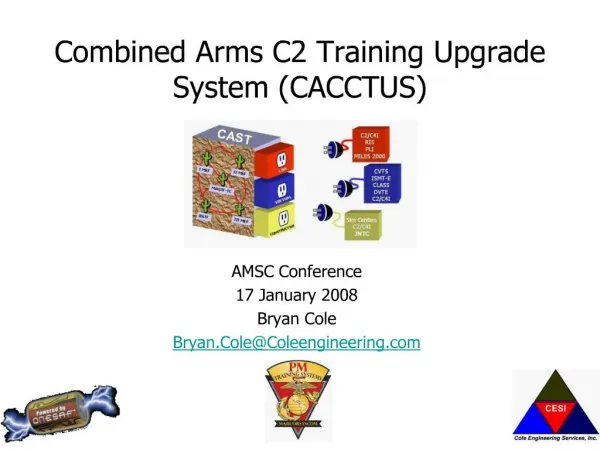combined arms c2 training upgrade system cacctus