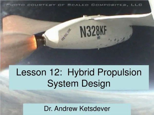Lesson 12: Hybrid Propulsion System Design