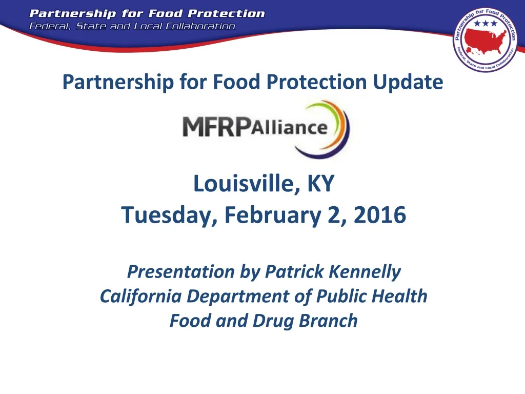 partnership for food protection update