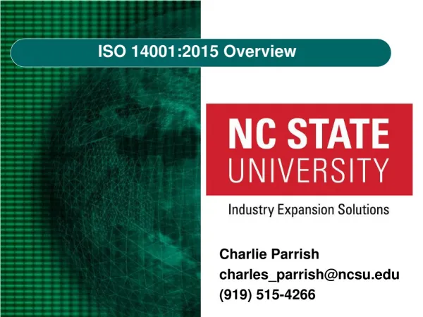 ISO 14001:2015 Overview