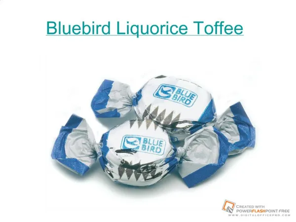 Bluebird Liquorice Toffee