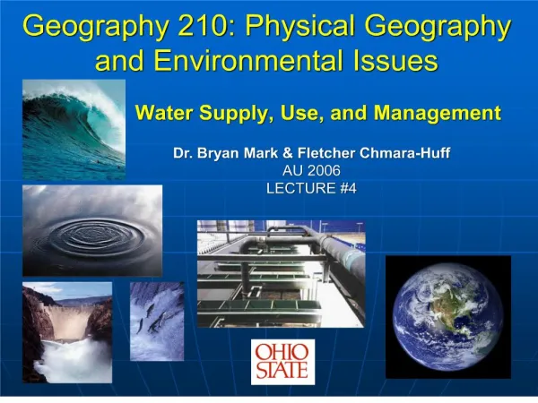 Geography 210: Physical Geography and Environmental Issues