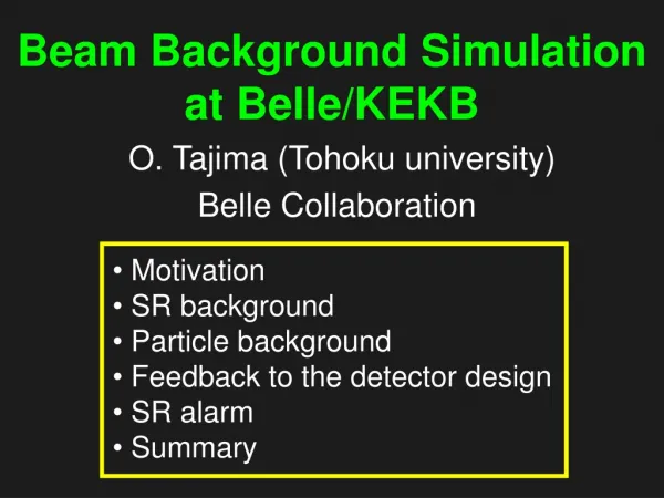 Beam Background Simulation at Belle/KEKB