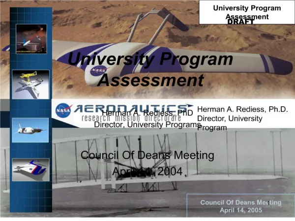 University Program Assessment