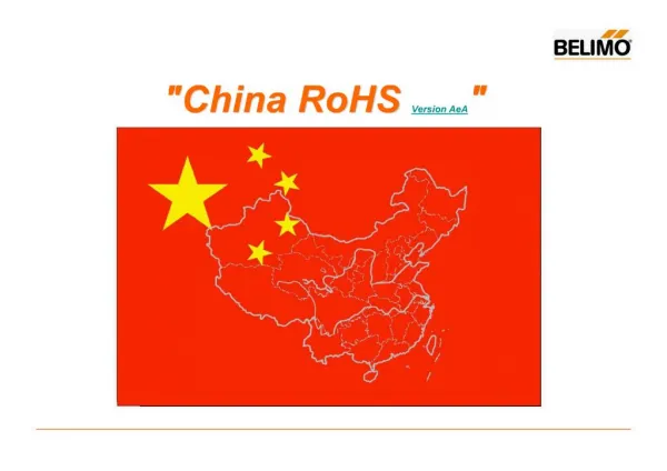 China RoHS Version AeA