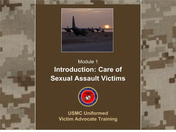 USMC Uniformed Victim Advocate Training