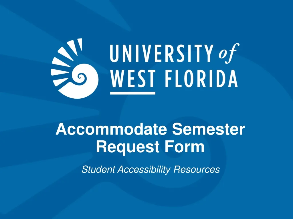 accommodate semester request form