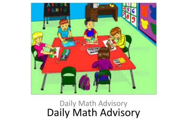 Daily Math Advisory