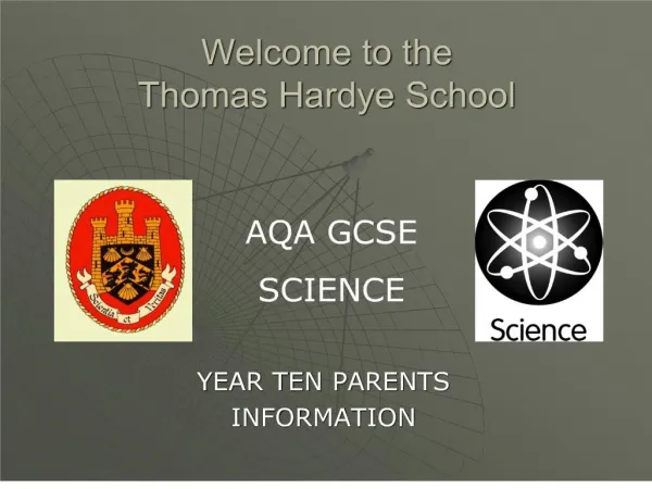Welcome to the Thomas Hardye School