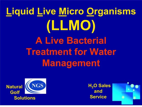 Liquid Live Micro Organisms LLMO