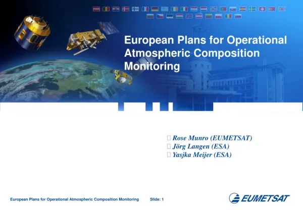 European Plans for Operational Atmospheric Composition Monitoring
