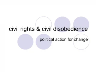 Civil rights civil disobedience - slide 1