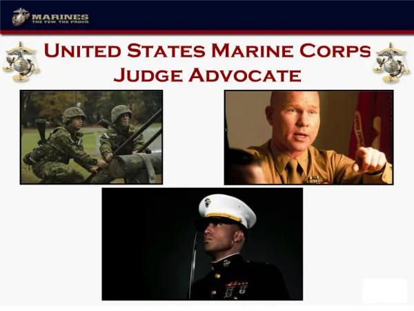 United States Marine Corps Judge Advocate