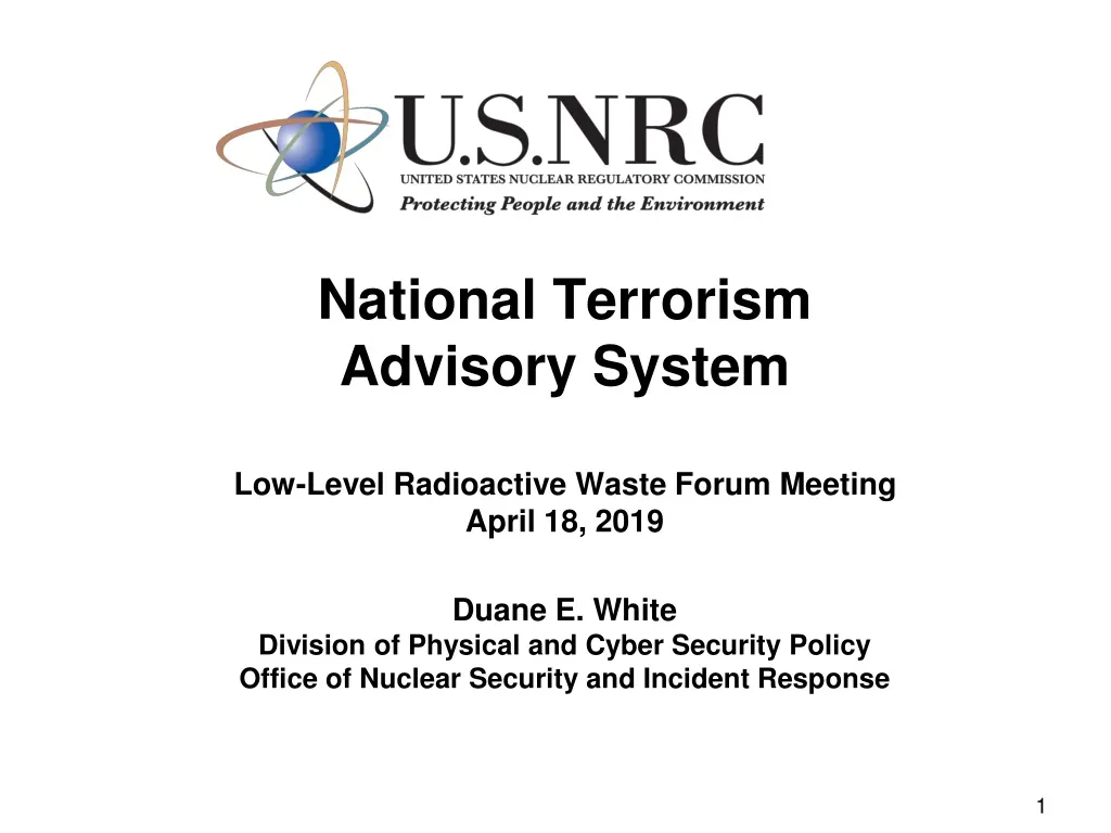 national terrorism advisory system low level
