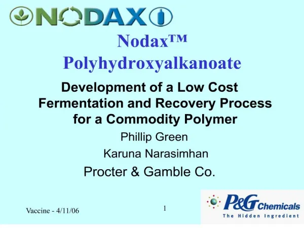 Nodax Polyhydroxyalkanoate