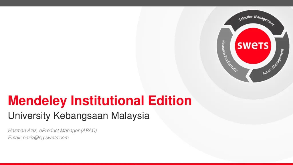 mendeley institutional edition