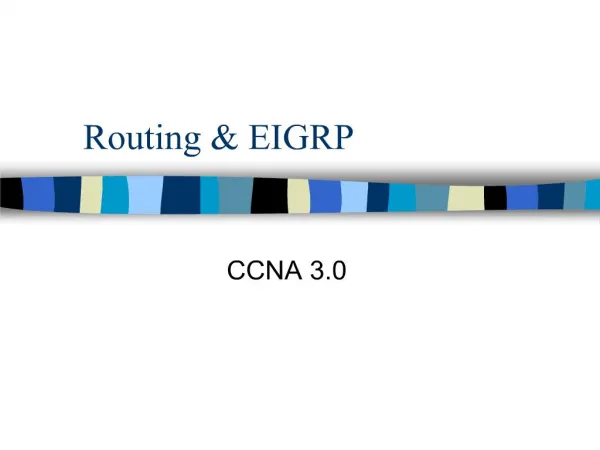 Routing EIGRP