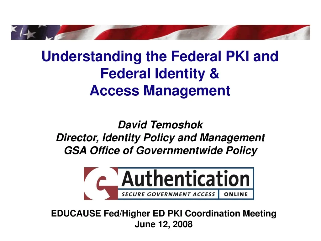 understanding the federal pki and federal