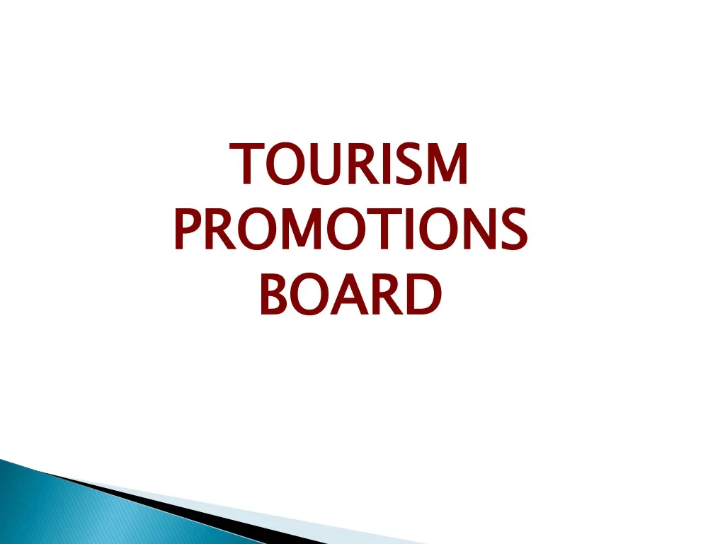 tourism promotions board