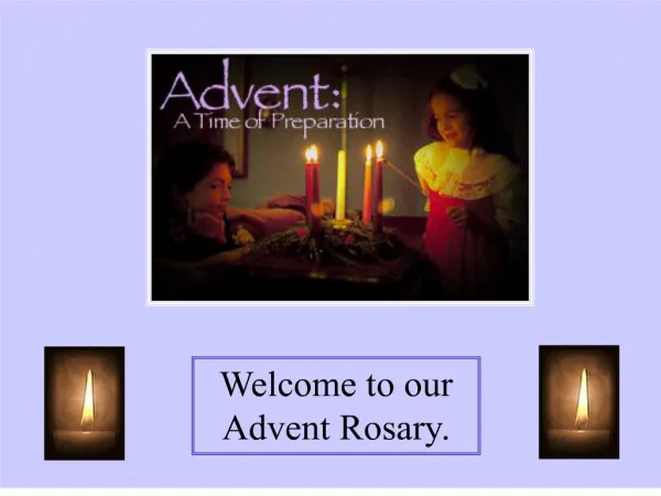 Advent : a time of preparation