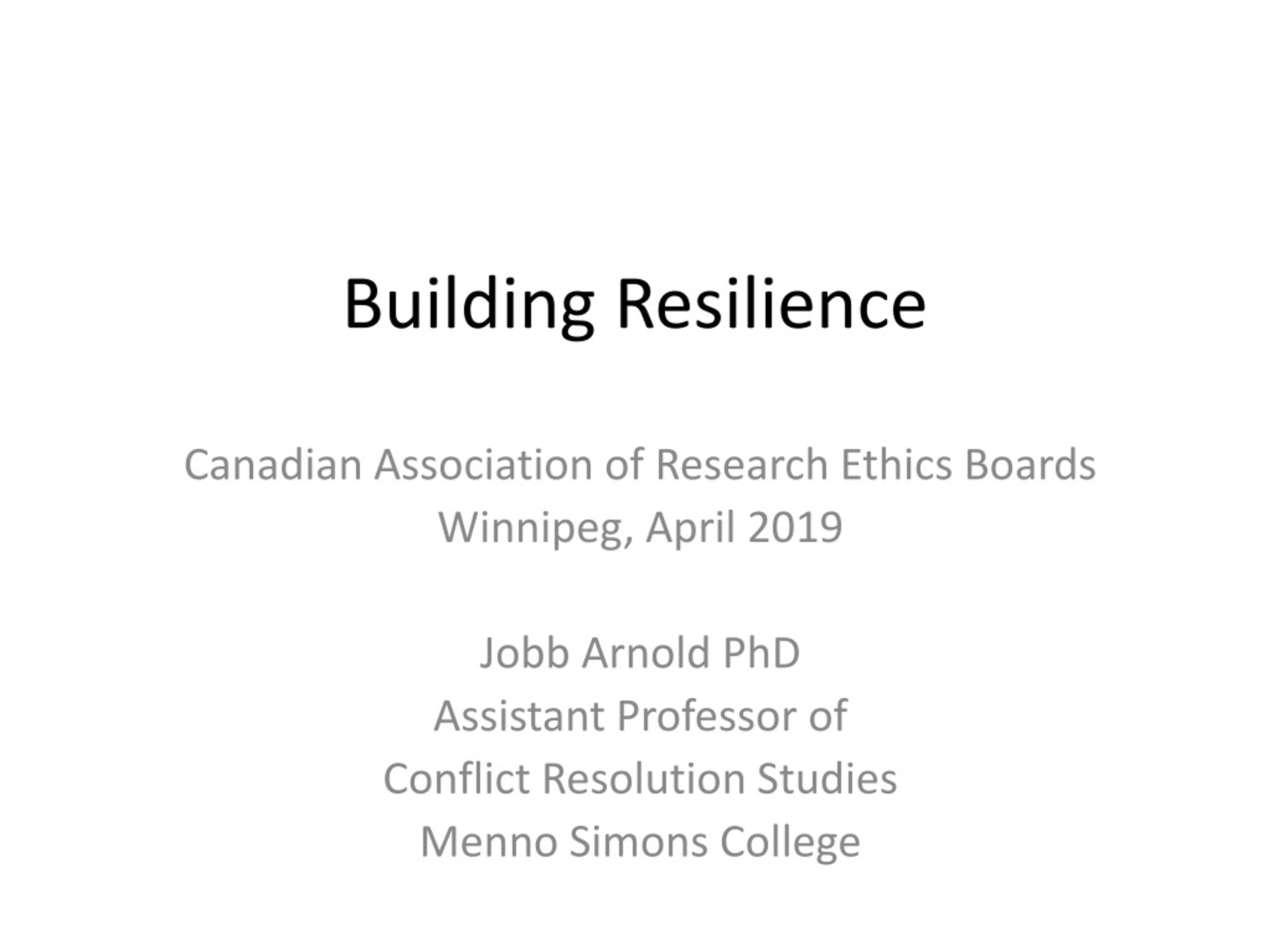 PPT - Building Resilience PowerPoint Presentation, free download - ID ...