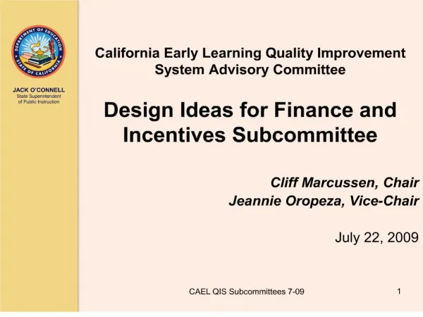 California Early Learning Quality Improvement System Advisory ...