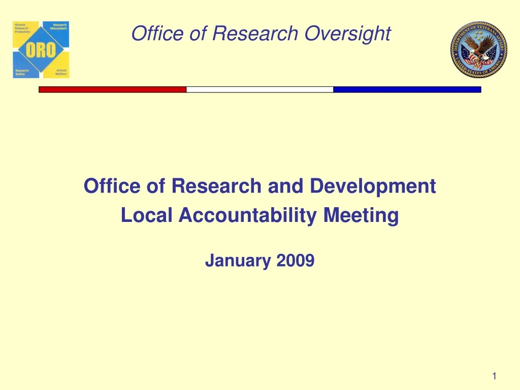 office of research and development local