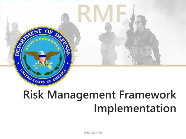 R isk Management Framework Implementation