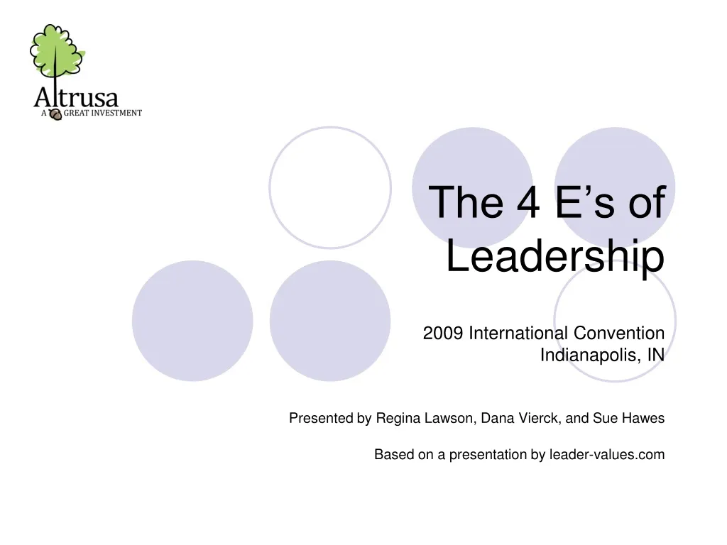 the 4 e s of leadership