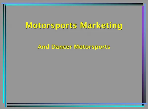 Motorsports Marketing