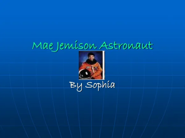 Mae Jemison Astronaut