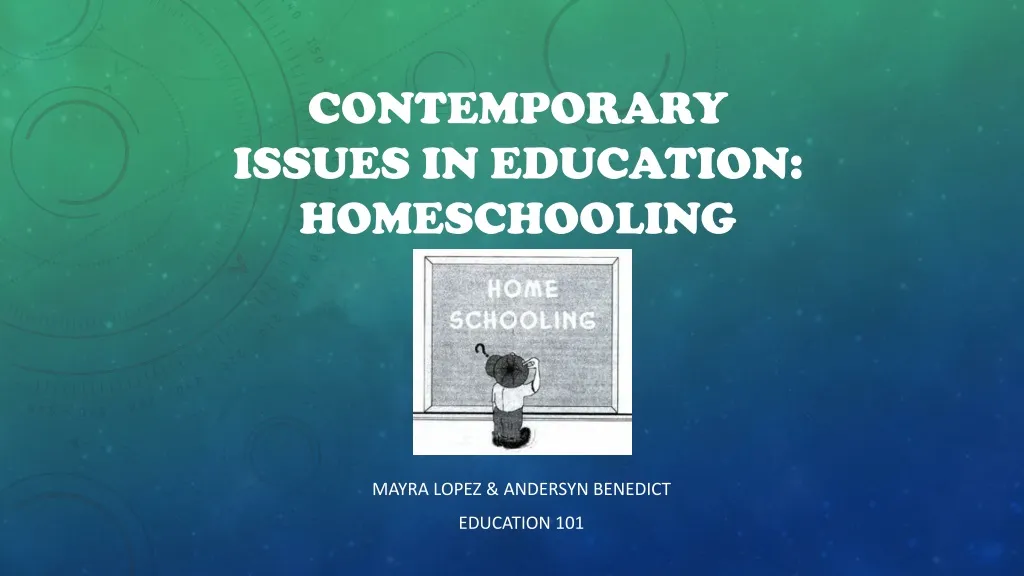 contemporary issues in education homeschooling