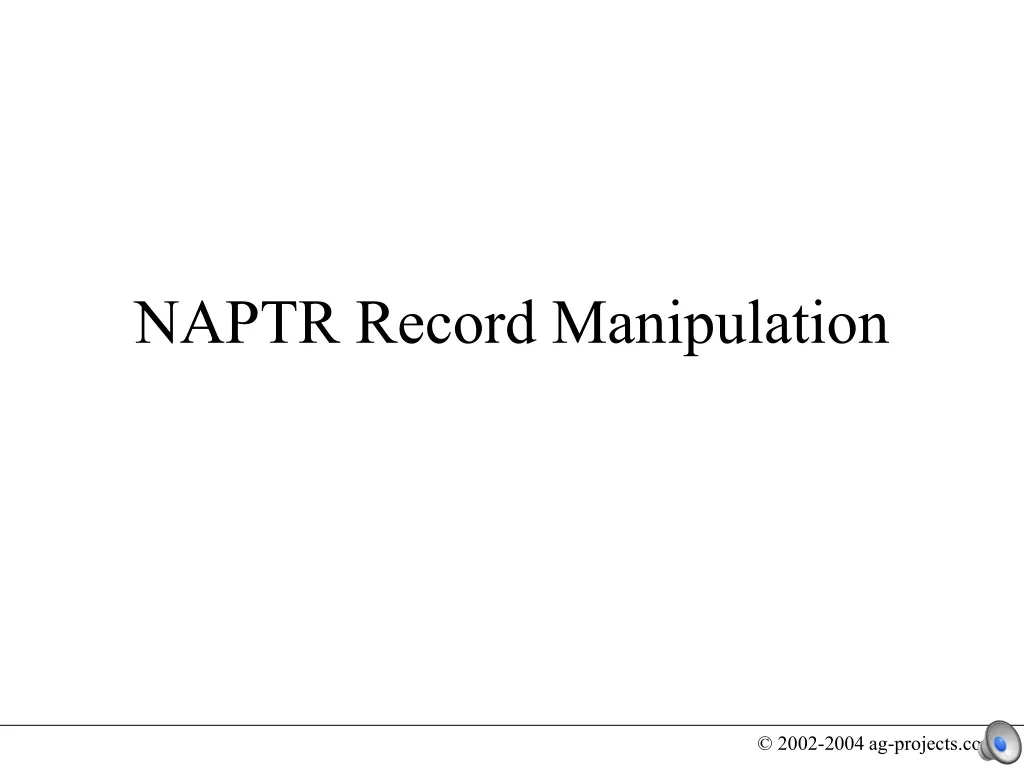 naptr record manipulation