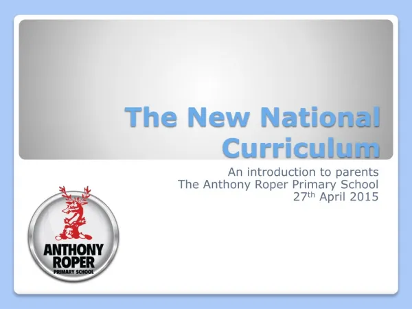 The New National Curriculum