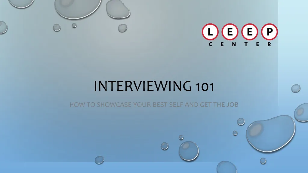 interviewing 101