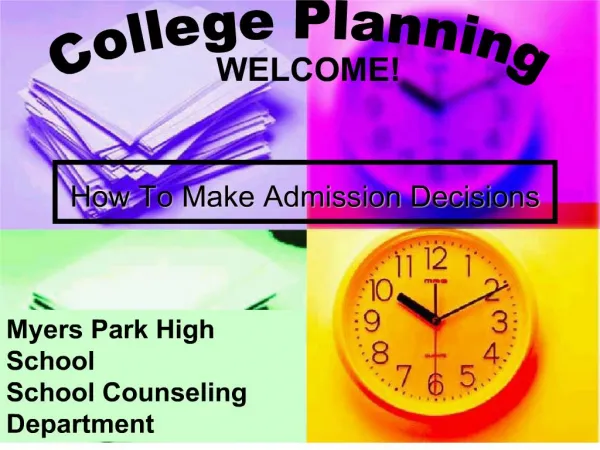 How To Make Admission Decisions