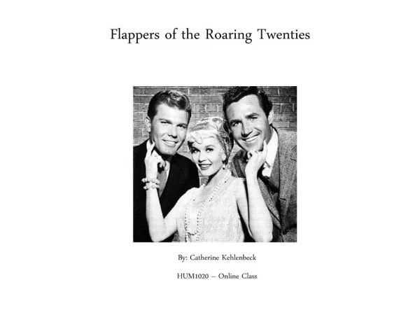 Flappers of the Roaring Twenties