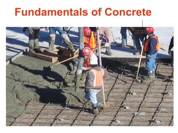 Fundamentals of Concrete