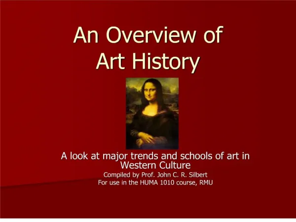 An Overview of Art History